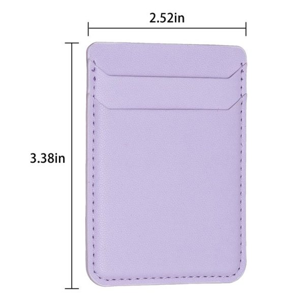 BFK12 R20 Texture Card Bag Mobile Phone Back Sticker (Purple) - Image 2