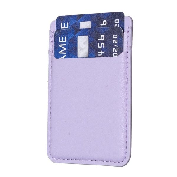 BFK12 R20 Texture Card Bag Mobile Phone Back Sticker (Purple) - Image 4