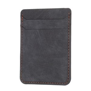 BFK13 Frosted Card Bag Mobile Phone Back Sticker (Black)