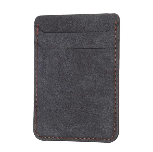 BFK13 Frosted Card Bag Mobile Phone Back Sticker (Black)