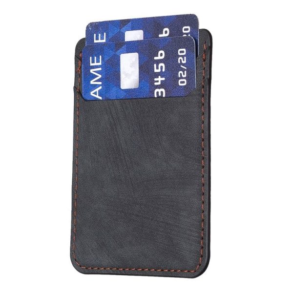 BFK13 Frosted Card Bag Mobile Phone Back Sticker (Black) - Image 4