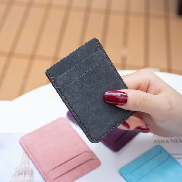 BFK13 Frosted Card Bag Mobile Phone Back Sticker (Black) - Image 5