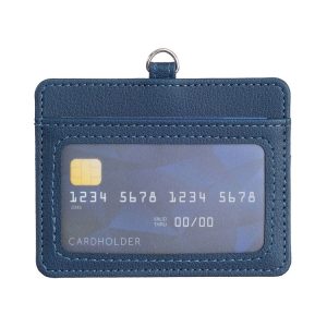 BFK14 Horizontal ID Card Bag with Lanyard (Blue)