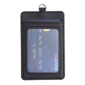 BFK15 Vertical ID Card Bag with Lanyard (Black)