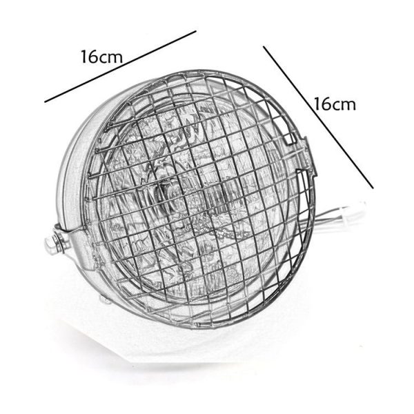 Motorcycle Reticular Retro Lamp LED Headlight Modification Accessories for Halley / Honda CG125 / Suzuki GN125 (Yellow) - Image 5