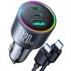 JOYROOM JR-CCN07 120W Dual PD+QC3.0 3-Port Car Charger (Dark Gray)