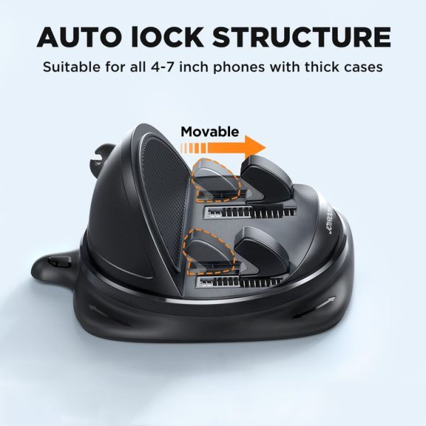 JOYROOM JR-ZS354 360 Degrees Rotatable Dashboard Car Phone Holder (Black) - Image 4