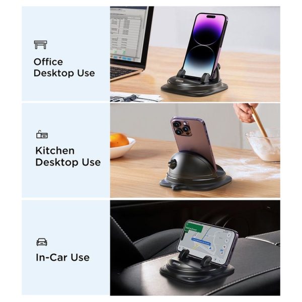 JOYROOM JR-ZS354 360 Degrees Rotatable Dashboard Car Phone Holder (Black) - Image 8