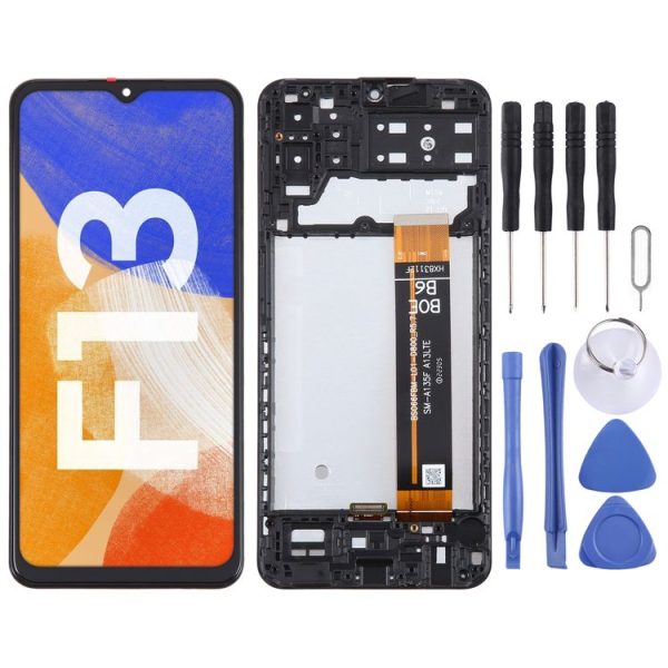Samsung Galaxy F13 SM-E135F Original LCD Screen Digitizer Full Assembly with Frame