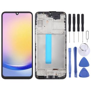 Samsung Galaxy A25 SM-A256B Original LCD Screen Digitizer Full Assembly with Frame
