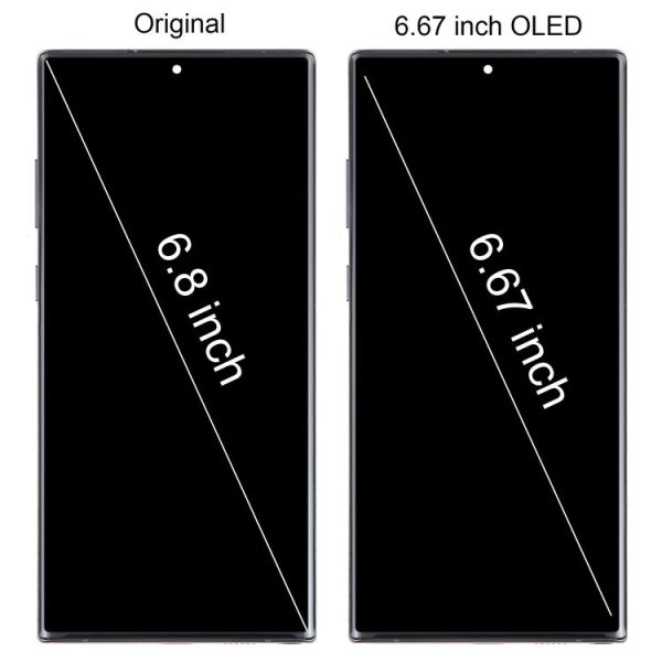 Samsung Galaxy Note10+ SM-N975 6.67 inch OLED LCD Screen Digitizer Full Assembly with Frame (Silver) - Image 2