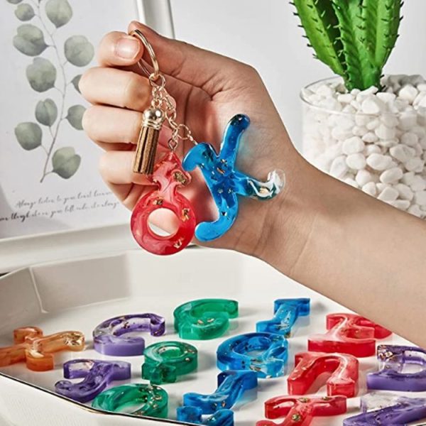 DIY Crystal Resin Epoxy Keychain Silicone Mirror Mold - Image 6