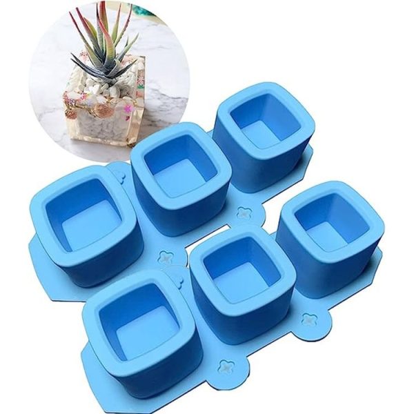 3 Cups Love Ice Tray Silicone Mold Succulent Plaster Mold, Random Color Delivery - Image 3