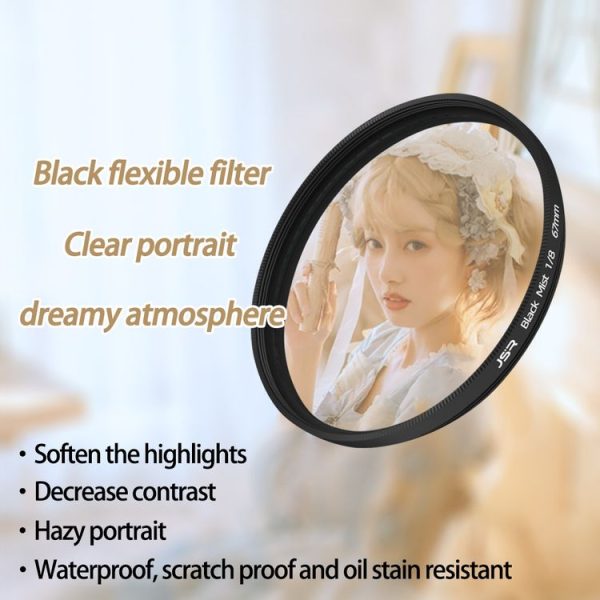 JSR Black Mist Filter Camera Lens Filter, Size: 43mm (1 / 8 Filter) - Image 3