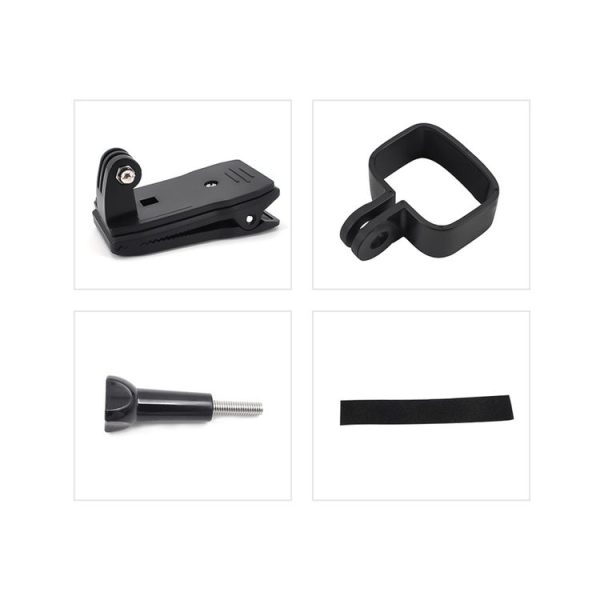 DJI OSMO Feiyu Pocket STARTRC Camera Body Expansion Accessories Bracket Backpack Clip Set (Black) - Image 12