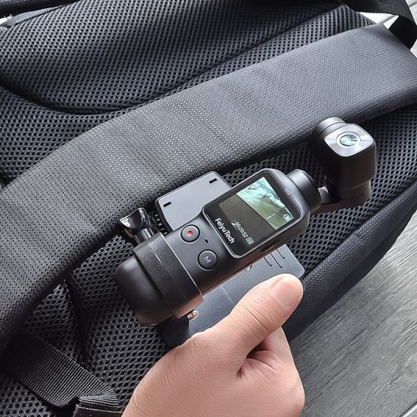 DJI OSMO Feiyu Pocket STARTRC Camera Body Expansion Accessories Bracket Backpack Clip Set (Black) - Image 14