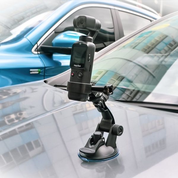 DJI OSMO Feiyu Pocket STARTRC Pocket Camera Body Expansion Accessories Glass Car Suction Cup Holder (Black) - Image 11