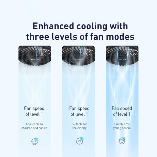 Baseus Departure Portable Car Seat Electric Cooling Fan - Image 5