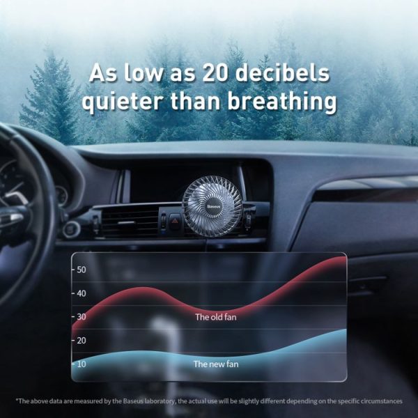 Baseus Departure Portable Car Seat Electric Cooling Fan - Image 6