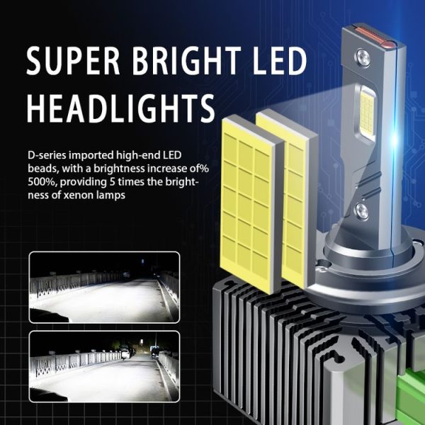 P15 1 Pair D2S / D2R DC10-32V / 35W / 6000K / 4000LM IP68 Waterproof Car LED Headlight - Image 5