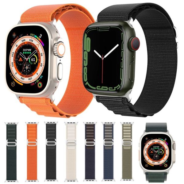 Apple Watch Ultra 49mm DUX DUCIS GS Series Nylon Loop Watch Band (Black) - Image 7