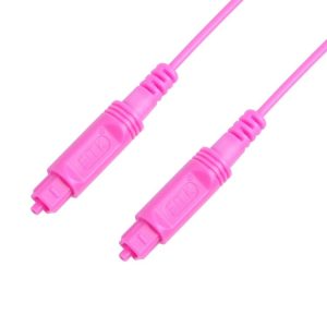 2m EMK OD2.2mm Digital Audio Optical Fiber Cable Plastic Speaker Balance Cable (Pink)