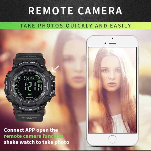 SPOVAN PR2 Men Multifunctional Waterproof Bluetooth Smart Electronic Watch (Black) - Image 5