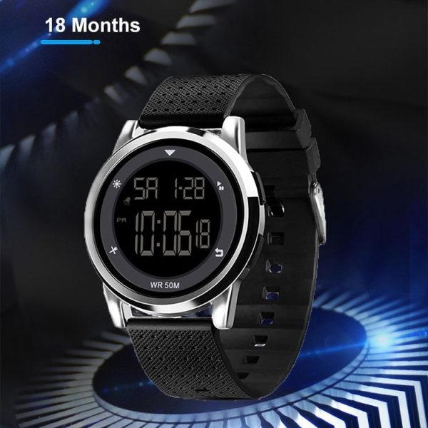 SPOVAN S100 Men Outdoor Multifunctional Waterproof Electronic Watch (Black) - Image 4