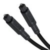 2m EMK OD4.0mm Square Port to Square Port Digital Audio Speaker Optical Fiber Connecting Cable (Black) - Image 2