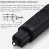 2m EMK OD4.0mm Square Port to Square Port Digital Audio Speaker Optical Fiber Connecting Cable (Black) - Image 6