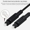 2m EMK OD4.0mm Square Port to Square Port Digital Audio Speaker Optical Fiber Connecting Cable (Black) - Image 8