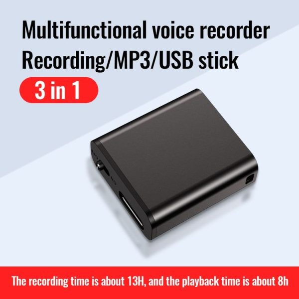 JNN Q8 Portable HD Noise Reduction Smart Voice Recorder, Memory: 4GB - Image 5
