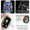 F12 2.02 inch Curved Screen Smart Watch Supports Voice Call / Blood Sugar Detection (Silver + Black) - Image 5