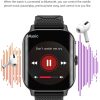F12 2.02 inch Curved Screen Smart Watch Supports Voice Call / Blood Sugar Detection (Silver + Black) - Image 7