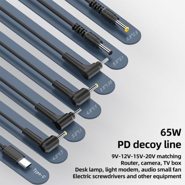 9V 4.8 x 1.7mm DC Power to Type-C Adapter Cable - Image 3