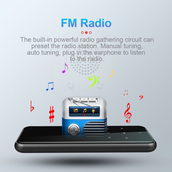 8GB M15 Multi-function Smart Voice Recorder MP3 Hifi Sound Music Player Walkman, Bluetooth Version - Image 5