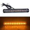 DC12V-24V / 36W Car Truck Emergency Strobe Flash Warning Light 12LEDs Long Ultra-thin Side Lights (Yellow) - Image 2