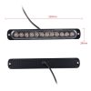 DC12V-24V / 36W Car Truck Emergency Strobe Flash Warning Light 12LEDs Long Ultra-thin Side Lights (Yellow) - Image 3