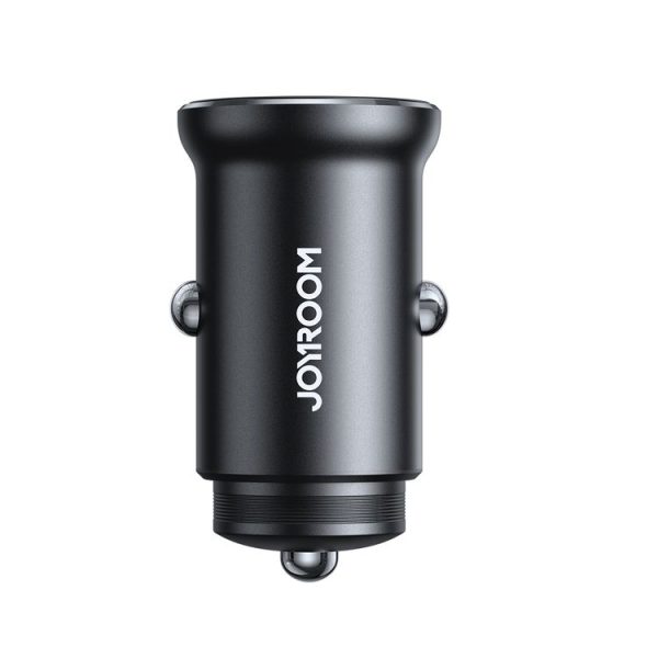 JOYROOM JR-CCN05 30W PD+QC3.0 Mini Metal Car Charger (Black) - Image 2
