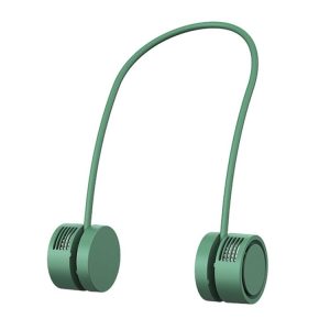 DQ209 Portable Hanging Neck Mute Aroma Diffuser Small Fan (Green)