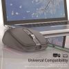 HXSJ M303 2400DPI Dual Mode 2.4GHz + Bluetooth 5.1 Wireless Mouse (Black) - Image 4