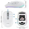 HXSJ M303 2400DPI Dual Mode 2.4GHz + Bluetooth 5.1 Wireless Mouse (Black) - Image 6