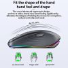 HXSJ M303 2400DPI Dual Mode 2.4GHz + Bluetooth 5.1 Wireless Mouse (Black) - Image 7