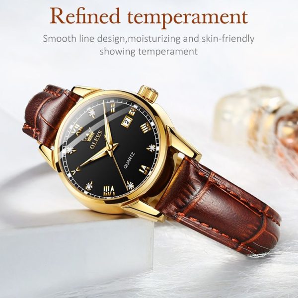 OLEVS 6896 Women Multifunctional Luminous Waterproof Quartz Watch (Black) - Image 7