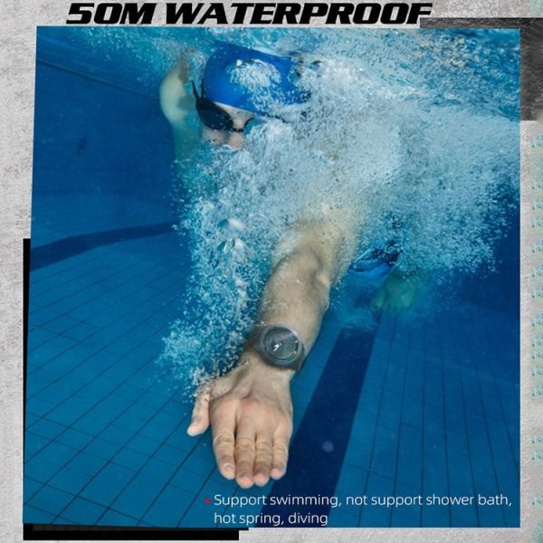 NORTH EDGE MARS3 Outdoor Waterproof Men Carbon Fiber Electronic Sports Watch (Black) - Image 7