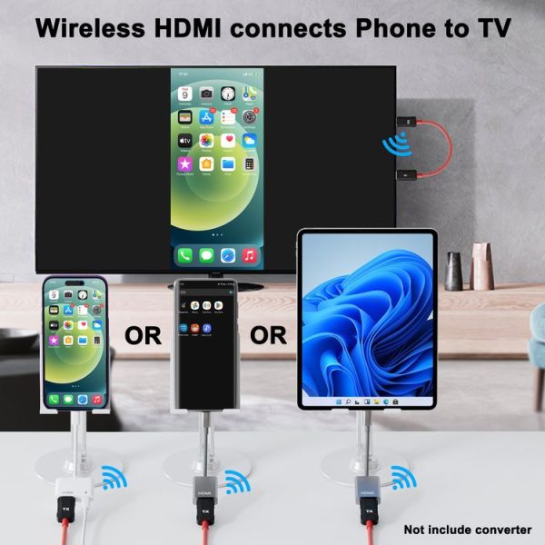 THT-020-8-2 4 in 1 HDMI Transmitter Wireless Screen Sharer Set (Black) - Image 10