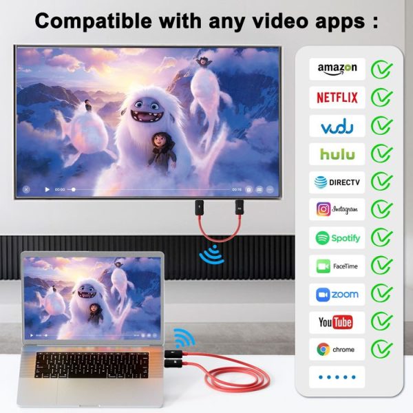 THT-020-8-2 4 in 1 HDMI Transmitter Wireless Screen Sharer Set (Black) - Image 11