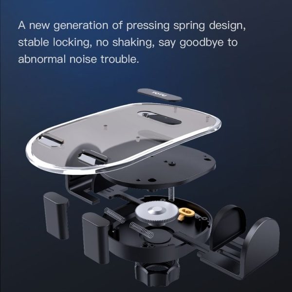 TOTU DCTS-019 Ming Series Car Holder, Stick and Extend Version (Translucent Black) - Image 5