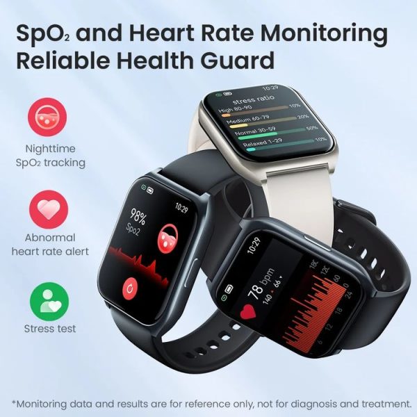 Original Xiaomi Youpin Haylou LS02 Pro Smart Watch, 1.85 inch Screen Silicone Strap, Support 100 Sport Modes / Health Monitoring (White) - Image 6