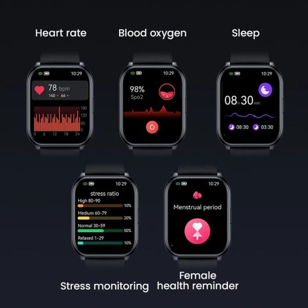 Original Xiaomi Youpin Haylou LS02 Pro Smart Watch, 1.85 inch Screen Silicone Strap, Support 100 Sport Modes / Health Monitoring (White) - Image 7